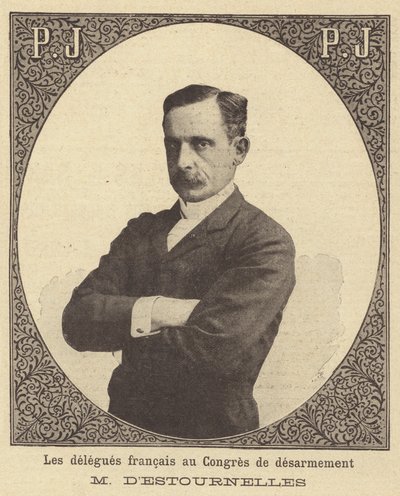 Paul dEstournelles de Constant, francuski delegat na Haską Konferencję Pokojową w 1899 r. autorstwa French School